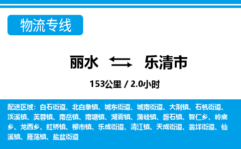 麗水到樂(lè)清市物流專(zhuān)線(xiàn)-麗水至樂(lè)清市貨運(yùn)公司