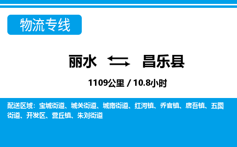 麗水到昌樂(lè)縣物流專(zhuān)線-麗水至昌樂(lè)縣貨運(yùn)公司
