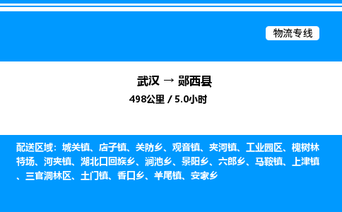 武漢到鄖西縣物流專(zhuān)線(xiàn)-武漢至鄖西縣貨運(yùn)公司